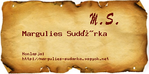 Margulies Sudárka névjegykártya